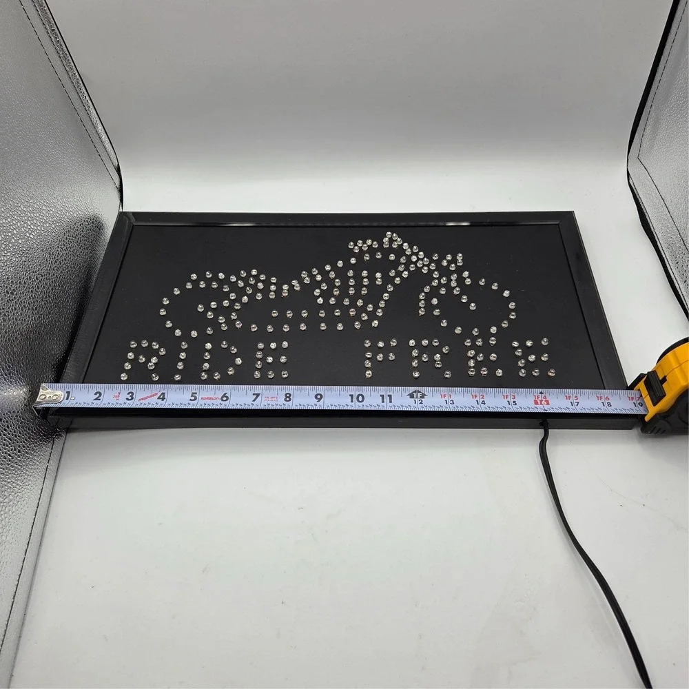 Animated Motion Lighted Motorcycle Sign